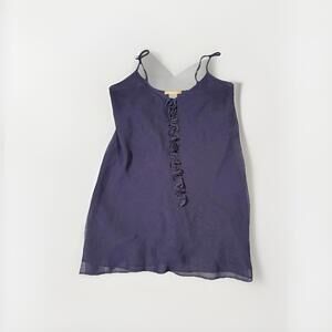 Vintage Sensara Purple Sexy Satin Babydoll Style Nightgown Sz Small (A27)